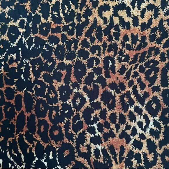 Donna Ricco Rayon Animal Print Cheeta Leopard Maxi Dress Women’s Size 8 - Picture 3 of 9